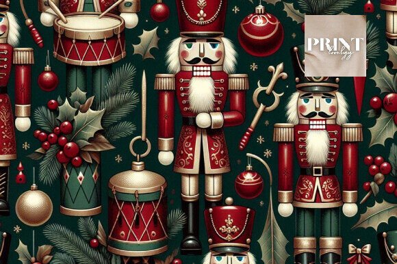 Download Traditional Nutcracker Christmas Pattern - Christmas pattern Collection