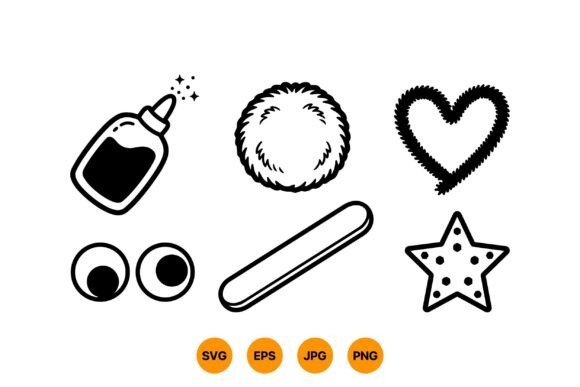 Download Cute Craft Supplies Clipart - Craft Collection