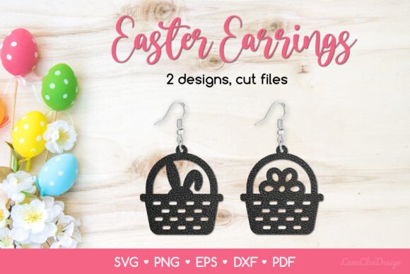 Download Easter Basket Earrings SVG for Crafters - Craft Collection