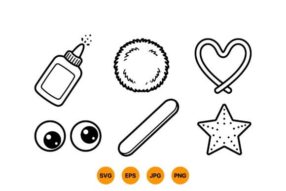 Download Cute Craft Supplies Clipart - Craft Collection