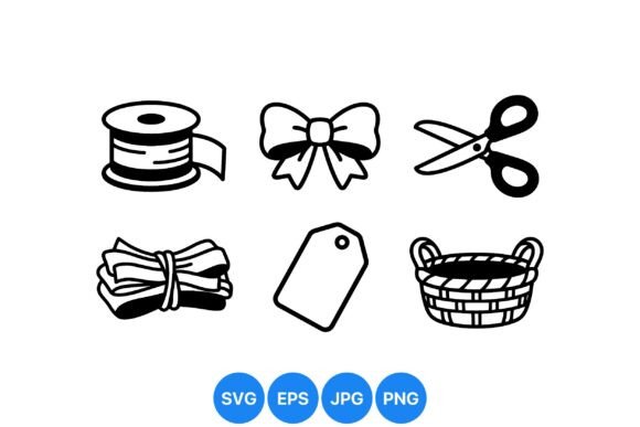 Download Craft Supplies SVG Icon Set - Craft Collection