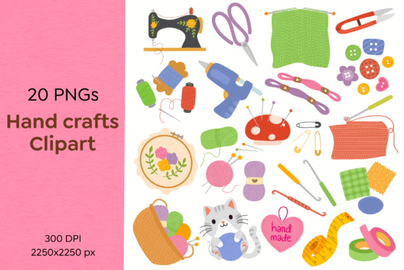 Download Craft Supplies PNG Clipart - Craft Collection