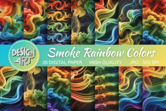 Download Smoke Rainbow Colors Texture Background - Texture Collection