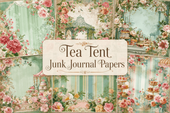 Download Tea Tent Junk Journal Papers - Premium Resources
