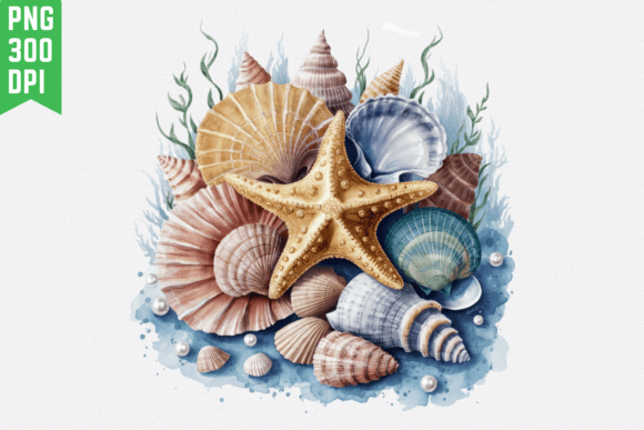 Download Starfish and Seashell Clipart Beach Png - Starfish Collection