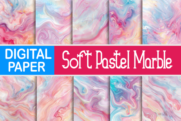 Download Soft Pastel Rainbow Marble Texture - Texture Collection